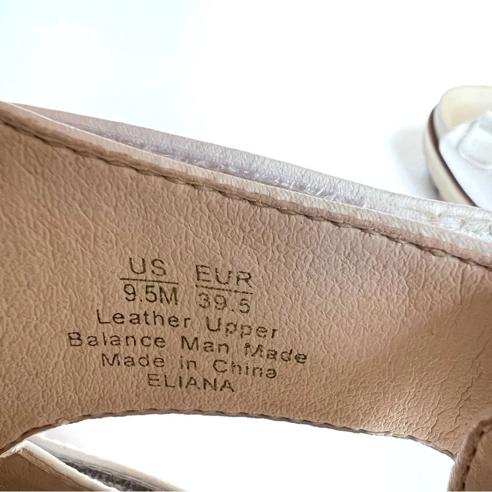 Sam Edelman Eliana Lug platform chunky slides platform white size 9 1/2 white